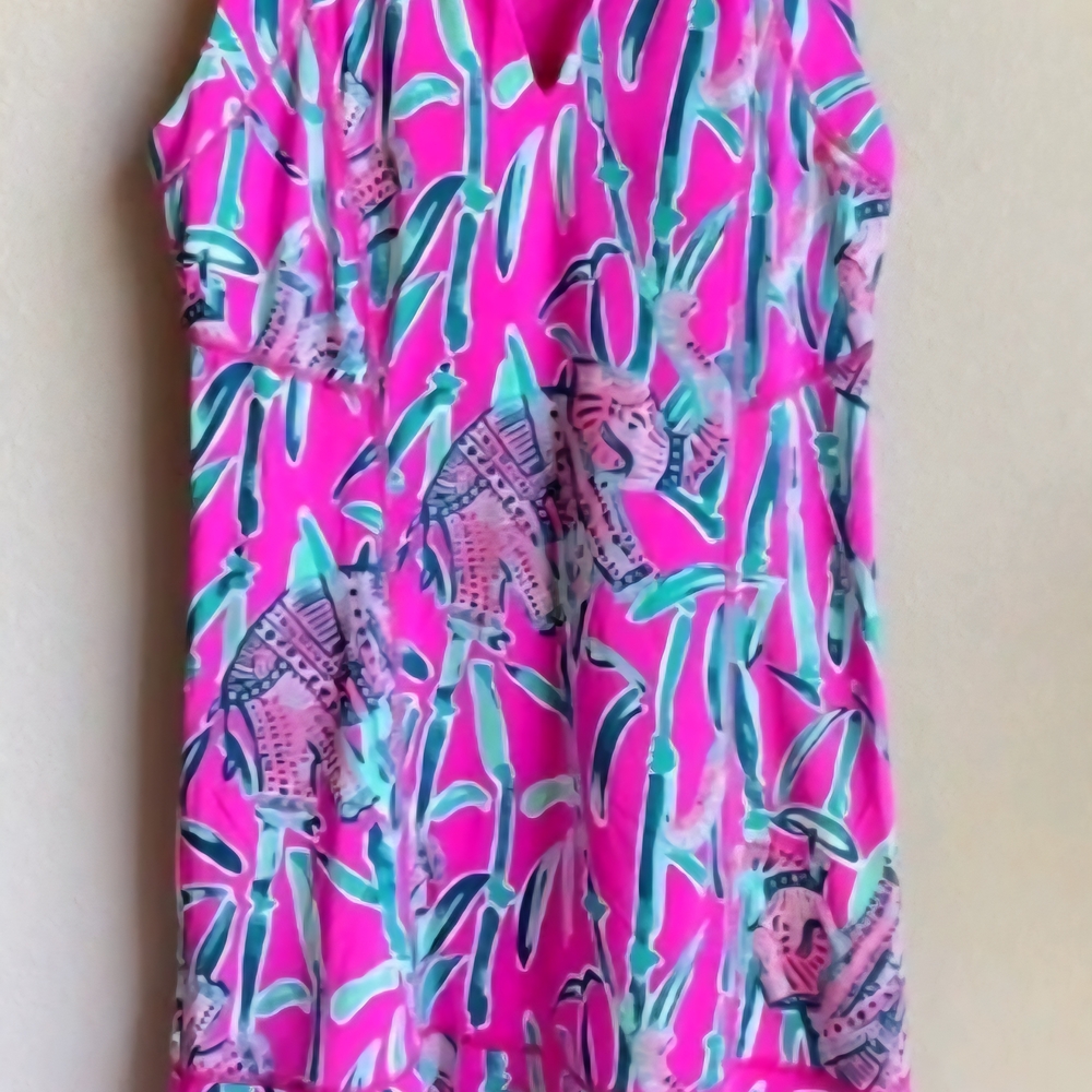 Lilly Pulitzer Pink and Green Mini Dress